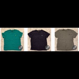 Bundle of 3 Polo size medium T shirts.  All barely worn. Smoke free home